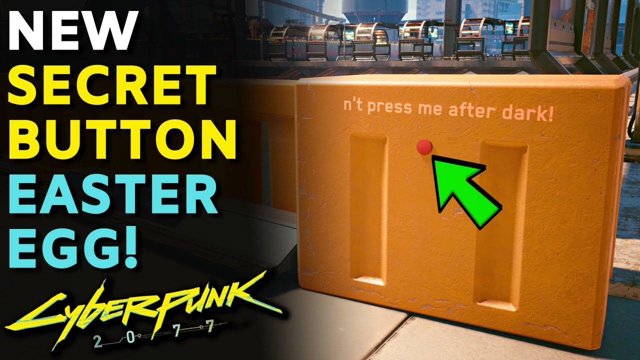 Cyberpunk 2077 - SECRET BUTTON TO PRESS! | Easter Egg Location