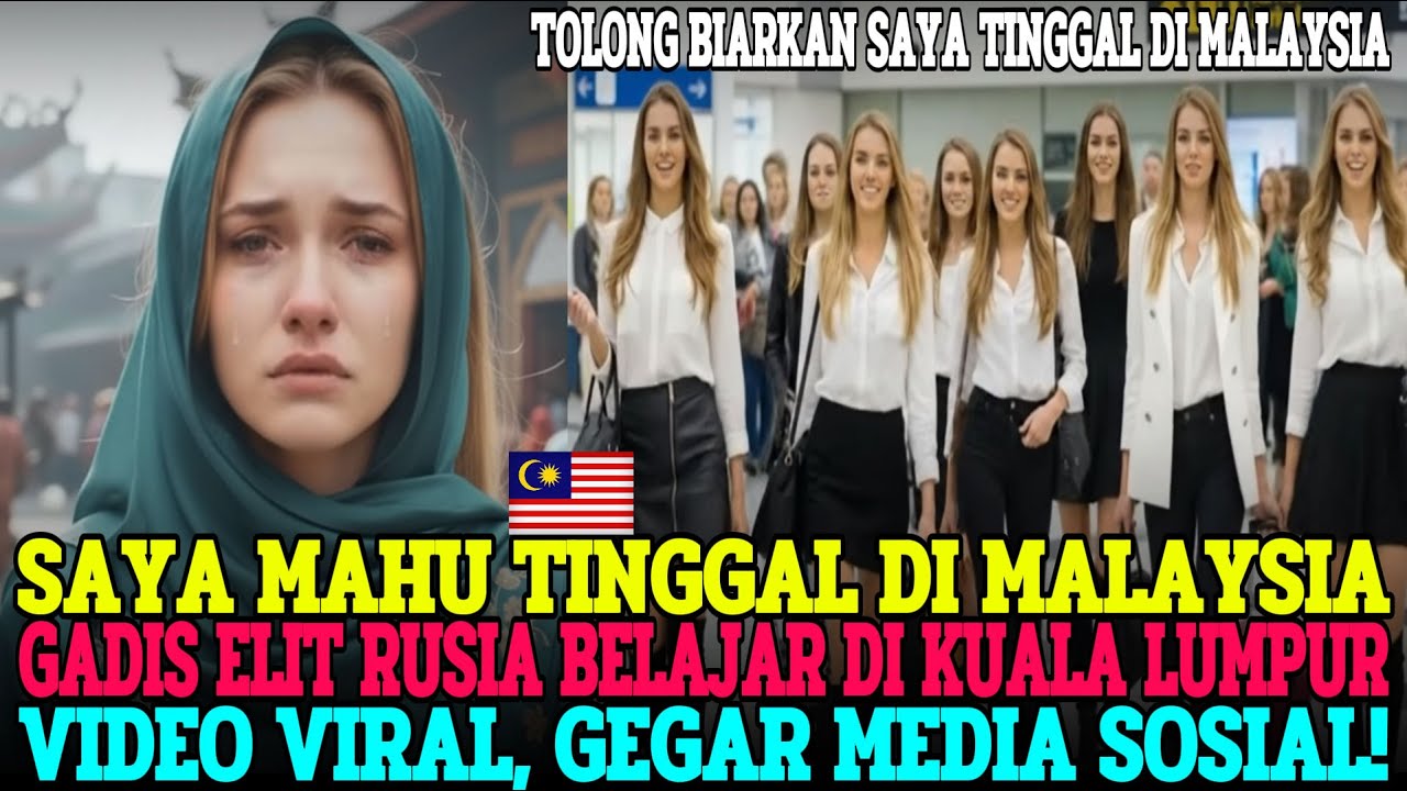 PELAJAR ELIT RUSIA LAWATAN KE MALAYSIA! TIBA DI LAPANGAN TERKEJUT 3 MINIT, ENGGAN PULANG😱