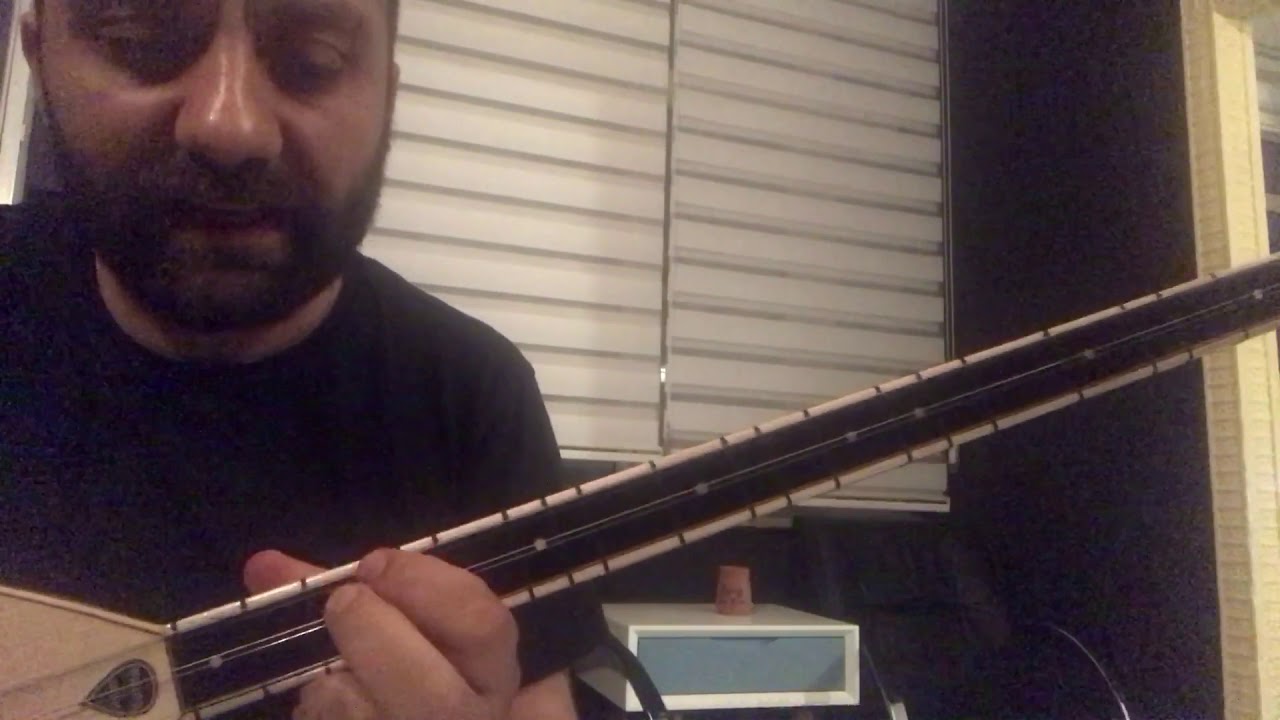 Nihavent üvertür 1.bölüm bağlama eğitim PART 7(alt boş si bemol)
