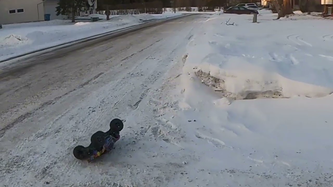 Michael’s Traxxas Maxx first run. 