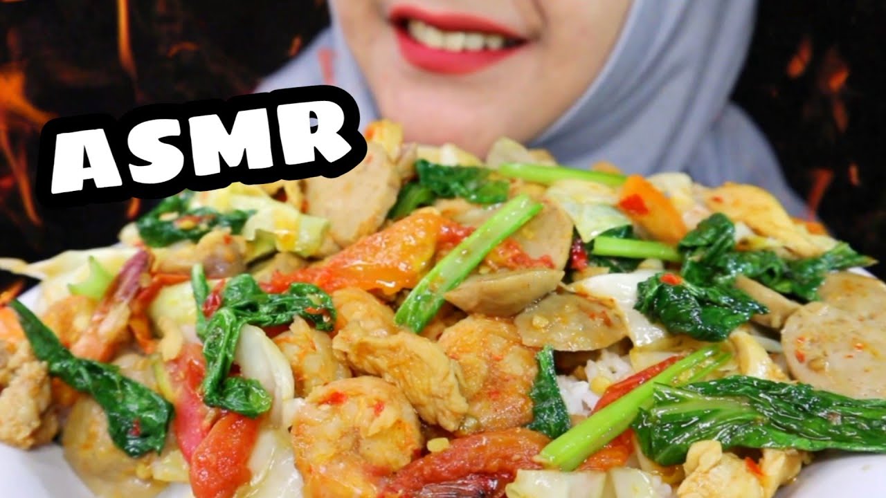 ASMR TUMIS CAPCAY UDANG || ASMR INDONESIA || EATING SOUND