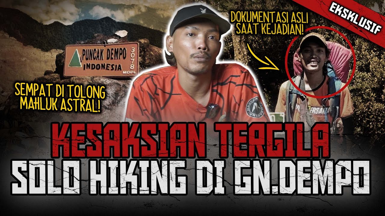 KACAU SEREM BGT! 2 MALAM DIHANTUIN SEORANG DIRI DI GUNUNG DEMPO