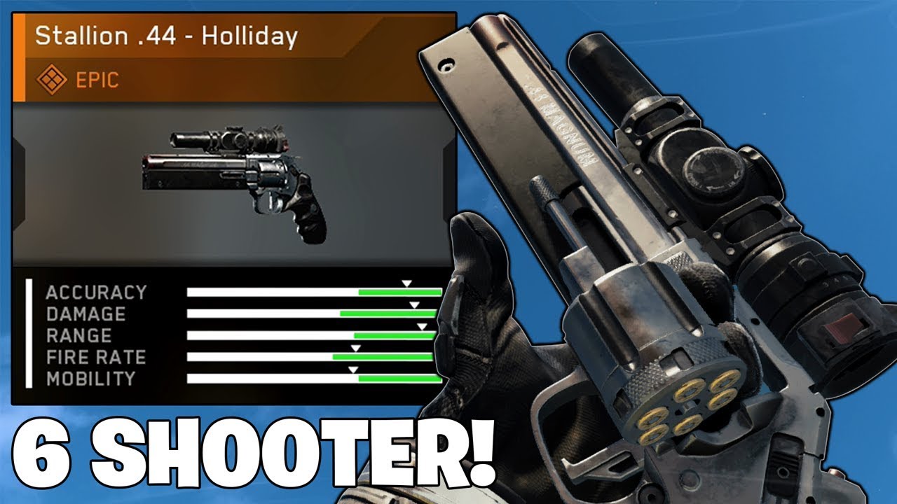 the 6 SHOOTER in INFINITE WARFARE | EPIC STALLION .44 "HOLLIDAY" SNIPER PISTOL