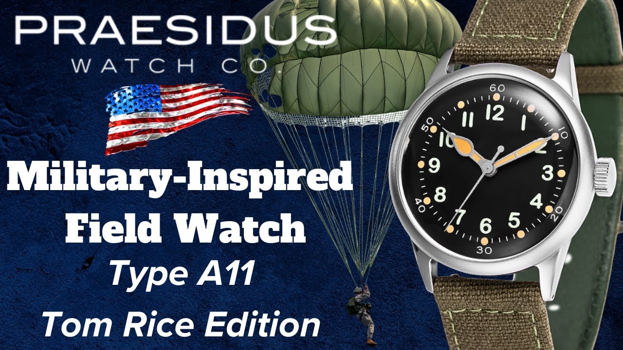 Military-Inspired Field Watch A11 Tom Rice Edition by Praesidus (4K)