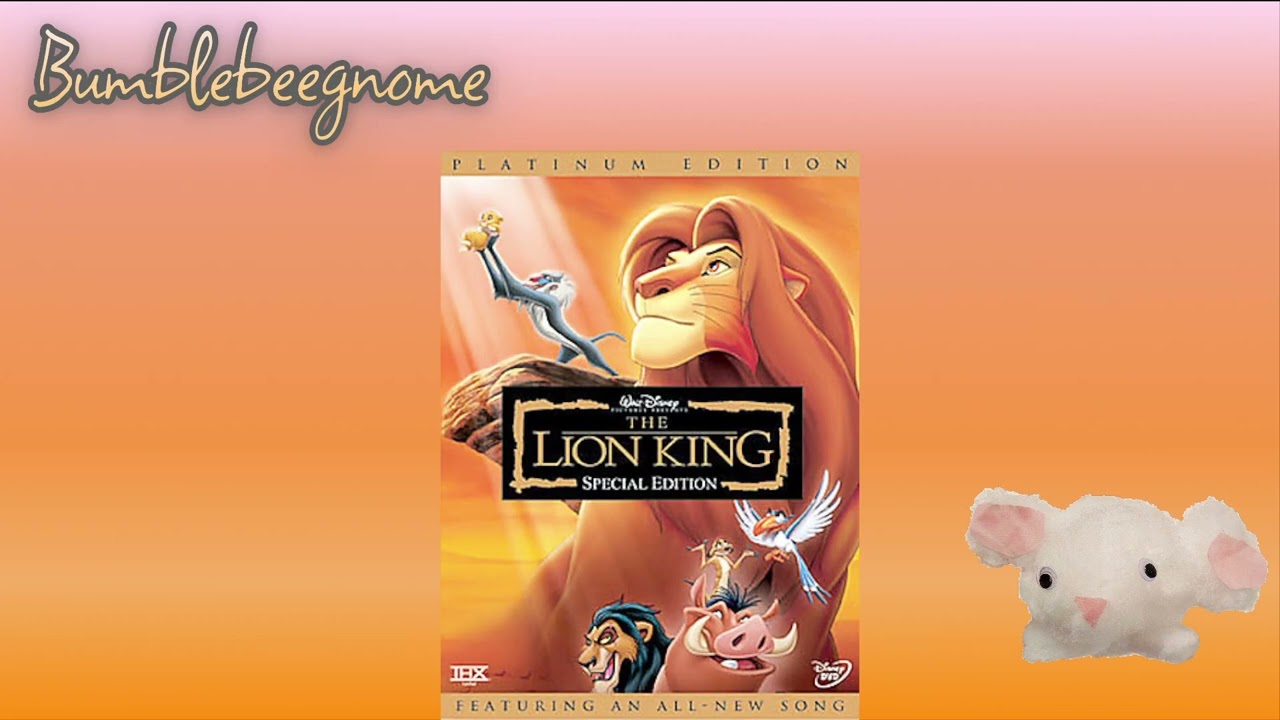 The Lion King Special Edition - My Thoughts
