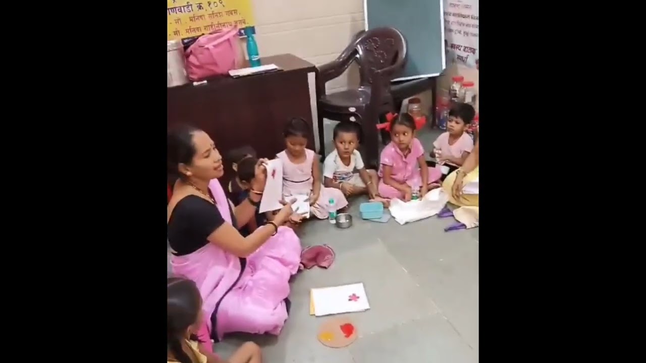 बोटांच्या ठशांनी शिकूया चित्रकला 👩🏻‍🏫||  Anganwadi no 83|| Drawing 