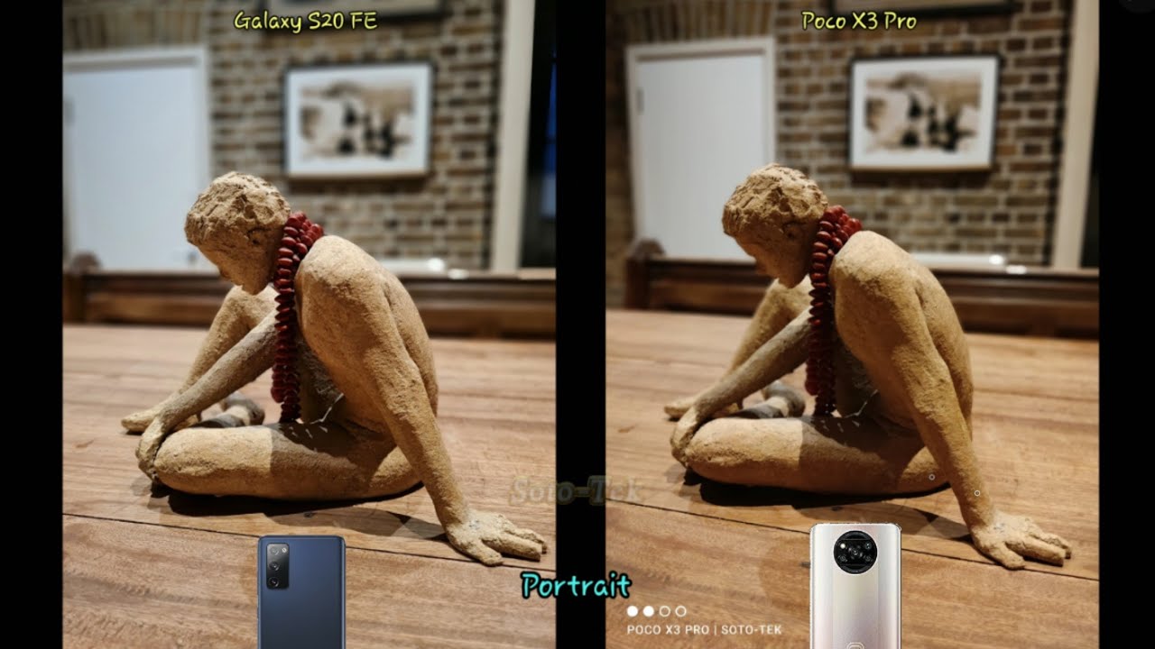 Galaxy S20 FE vs Xiaomi Poco X3 Pro camera test comparison.