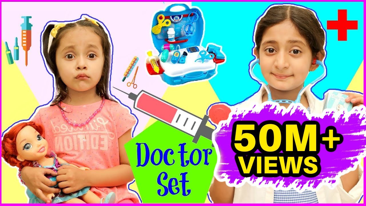 Anantya & Anaya PRETEND PLAY with Doctor Set ..  | 