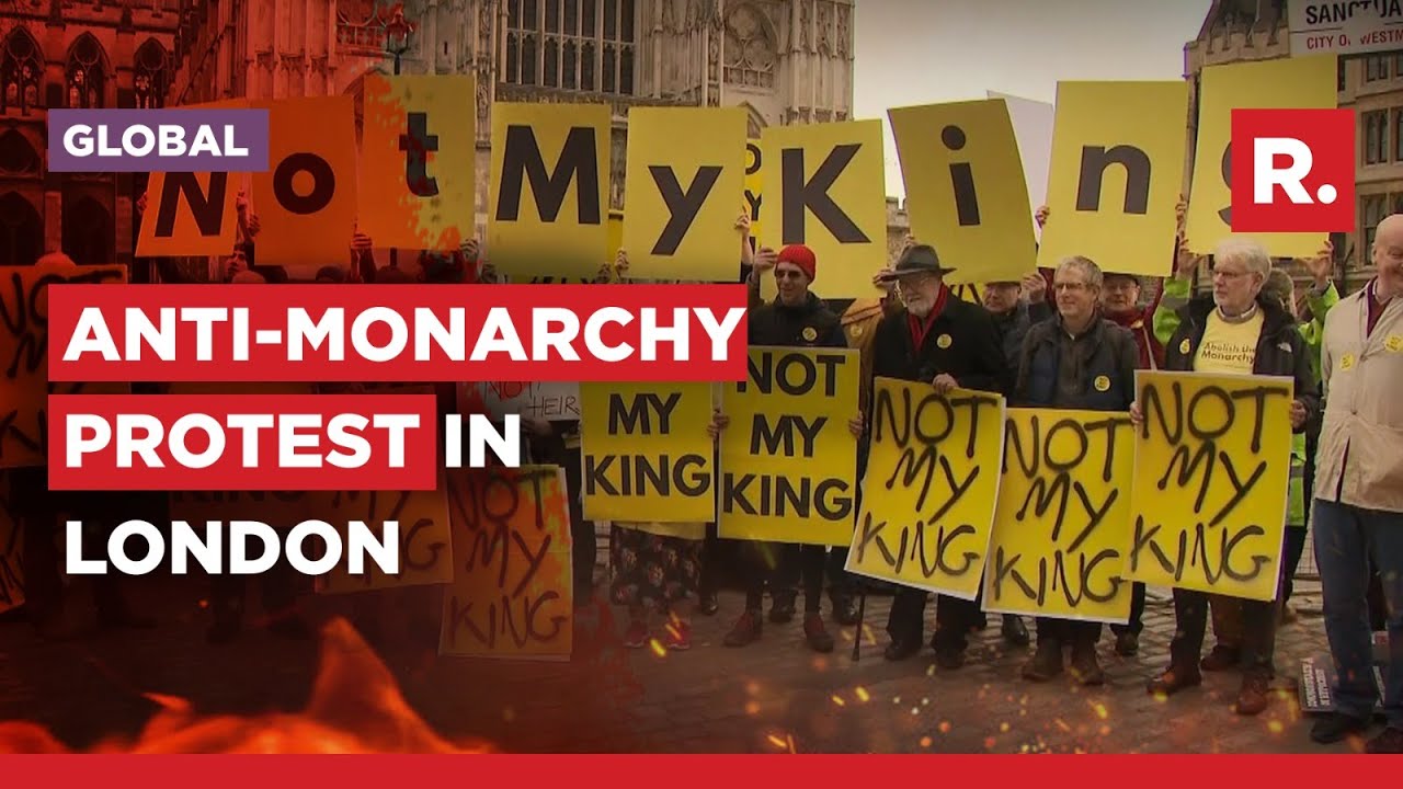 Coronation Clampdown: 'Not My King' Protesters Arrested In London's Trafalgar Square