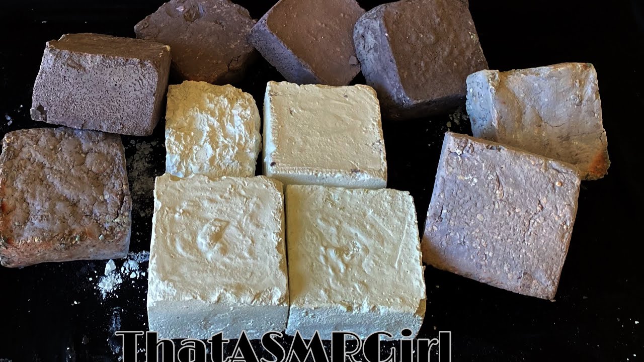 Blackish crispy and plain white hydrophobic ✨💕. // ASMR | crispy | powdery | dusty | Gymchalk.