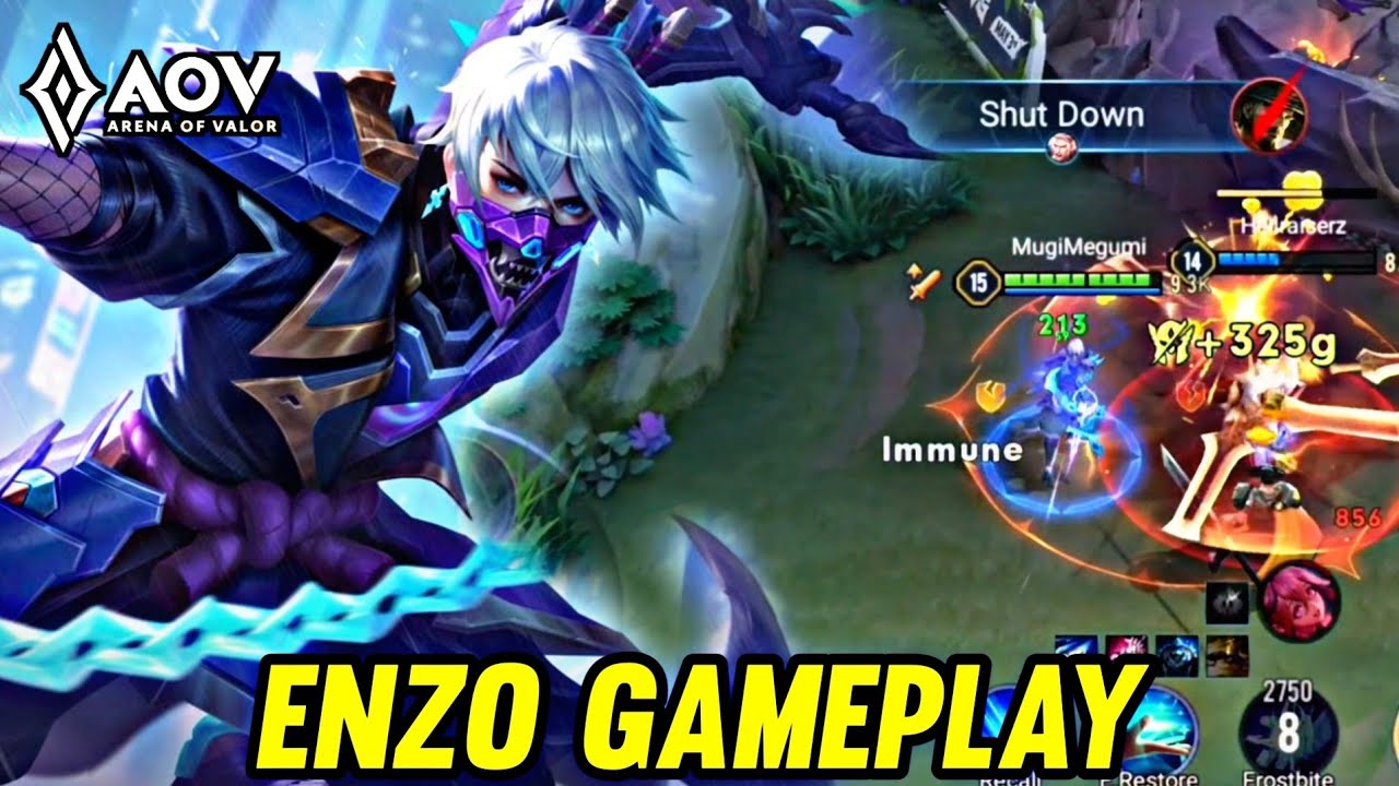 AOV : ENZO GAMEPLAY | IN JUNGLE - ARENA OF VALOR LIENQUANMOBILE ROV