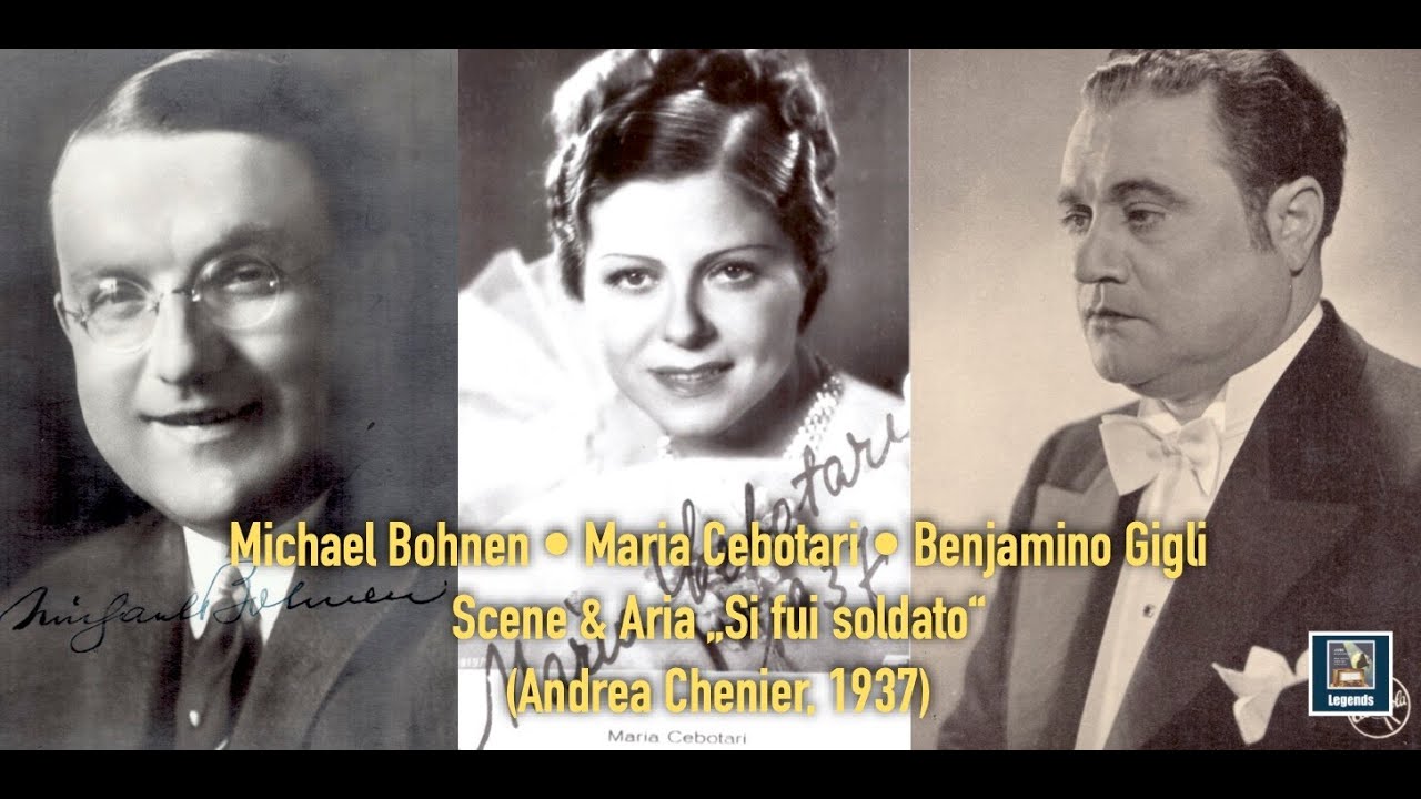Michael Bohnen, Maria Cebotari, Beniamino Gigli: Scene & Aria 