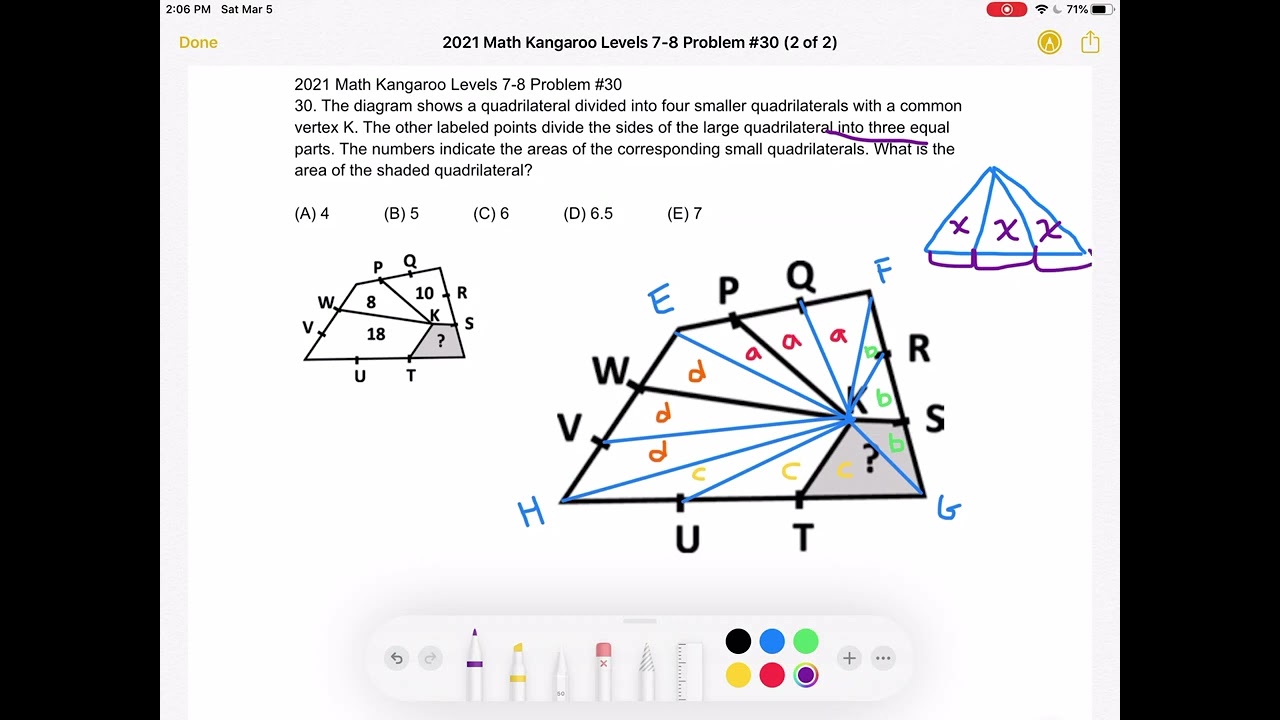 2021 Math Kangaroo Levels 7-8 Problem #30