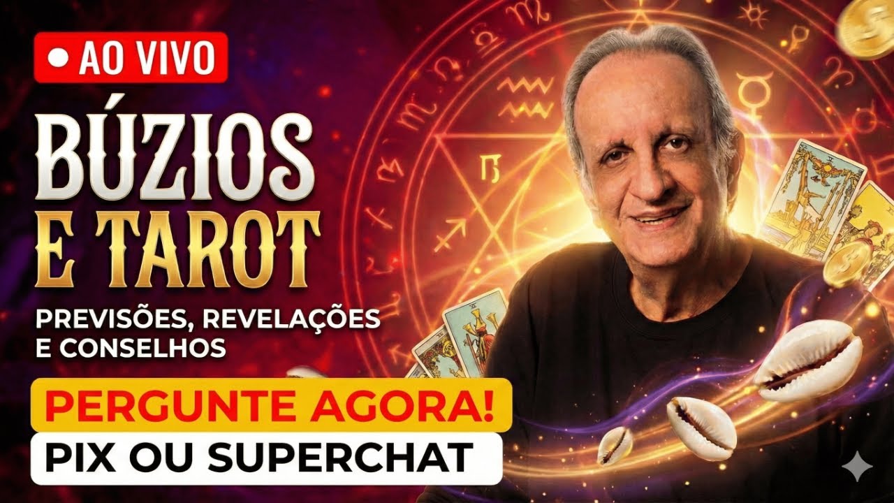 🔴 PERGUNTE: BÚZIOS E TAROT 🔮 Tarde Espiritual | Previsões, revelações e conselhos AO VIVO ❤️ 📱