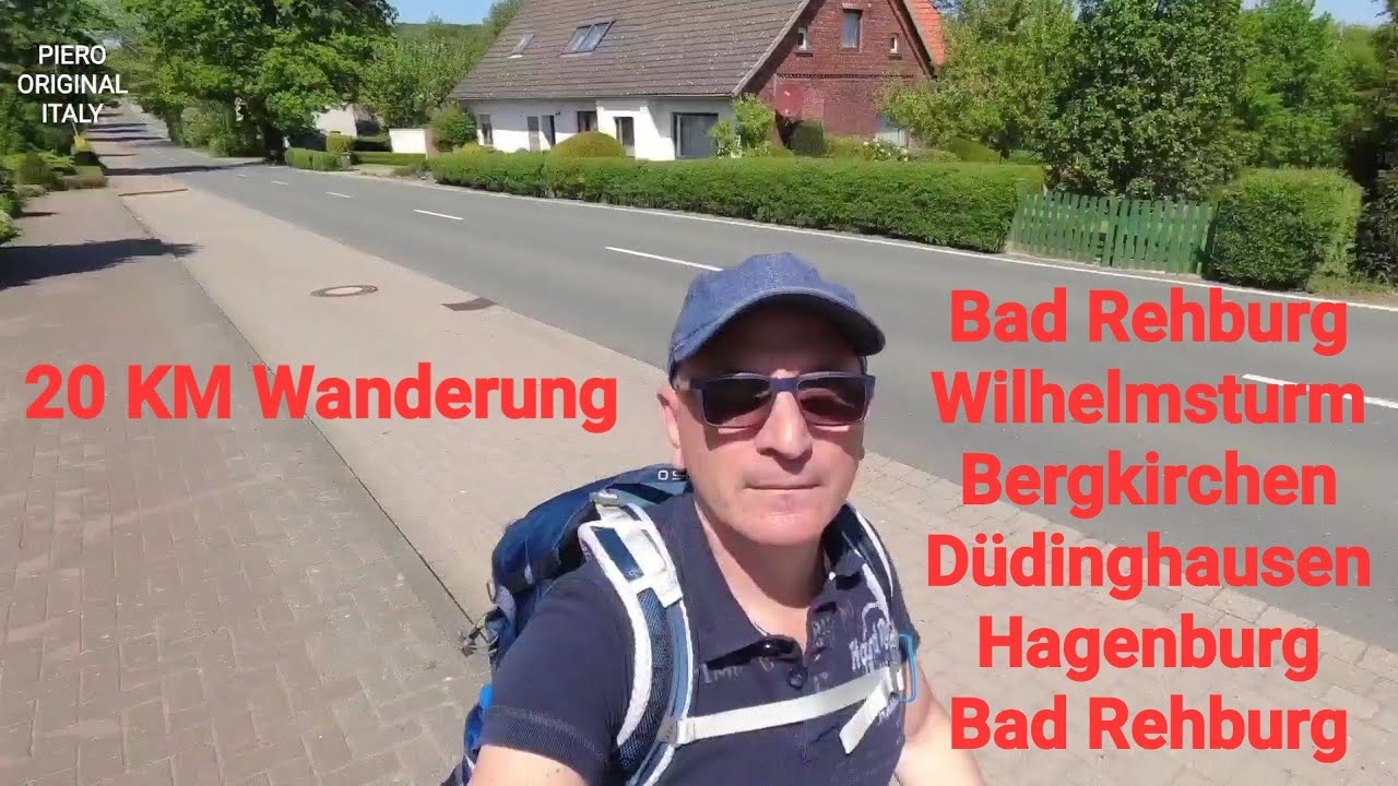 20 km Wanderung von Bad Rehburg nach Wilhelmsturm, Bergkirchen, Düdinghausen, Hagenburg, Bad Rehburg
