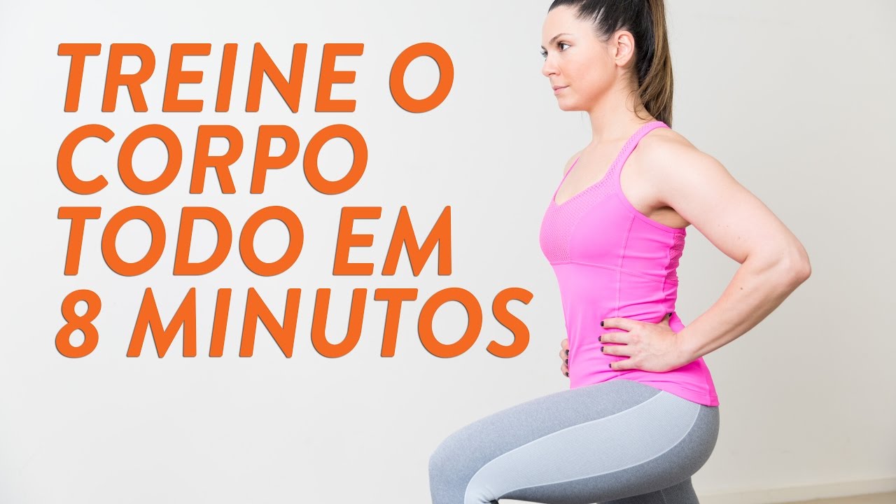 Treino em casa para o corpo todo - 8 minutos
