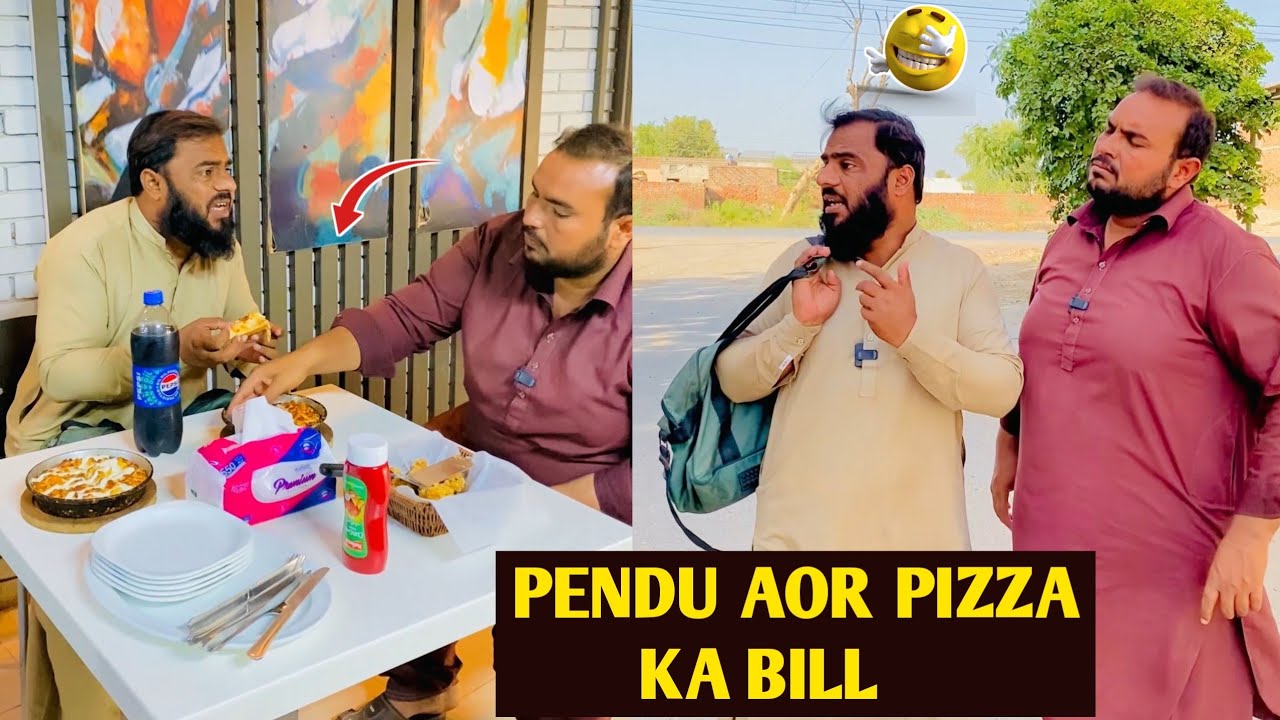 Pendu hotel mein pizza 🍕 khane puhanch Gae😜