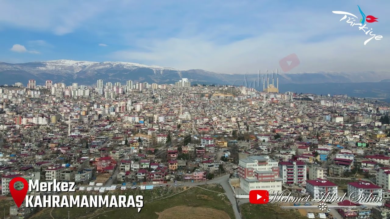 2- Kahramanmaraş'ta Depremin Etkileri - Deprem Sonrası 2. Hafta / Havadan 4K Drone Çekimi / 19.2.23
