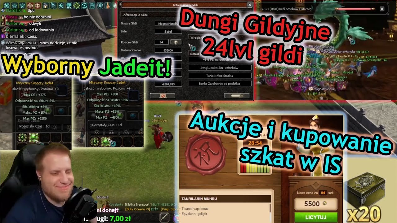 Sabal - Wyborny jadeit na Handlarzu, Dungeony gildyjne oraz Skrzynki z corami + alchemia - Metin2