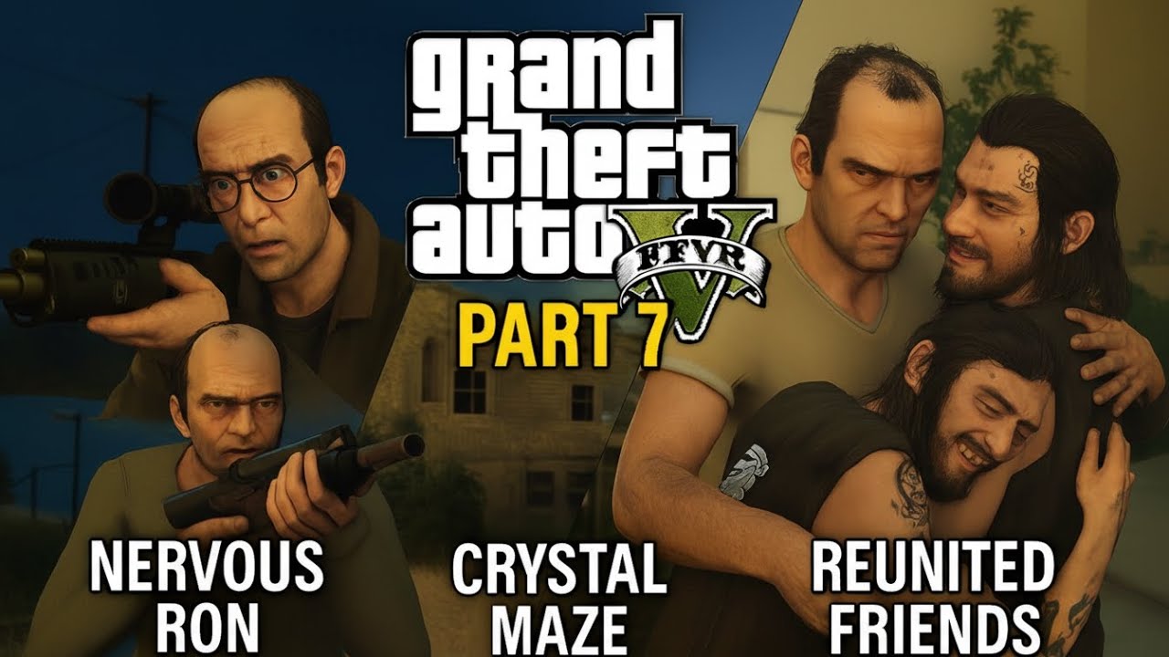GTA V No Commentary Longplay – Part 7: Nervous Ron to Reunited Friends (4K 60FPS SFX Only)
