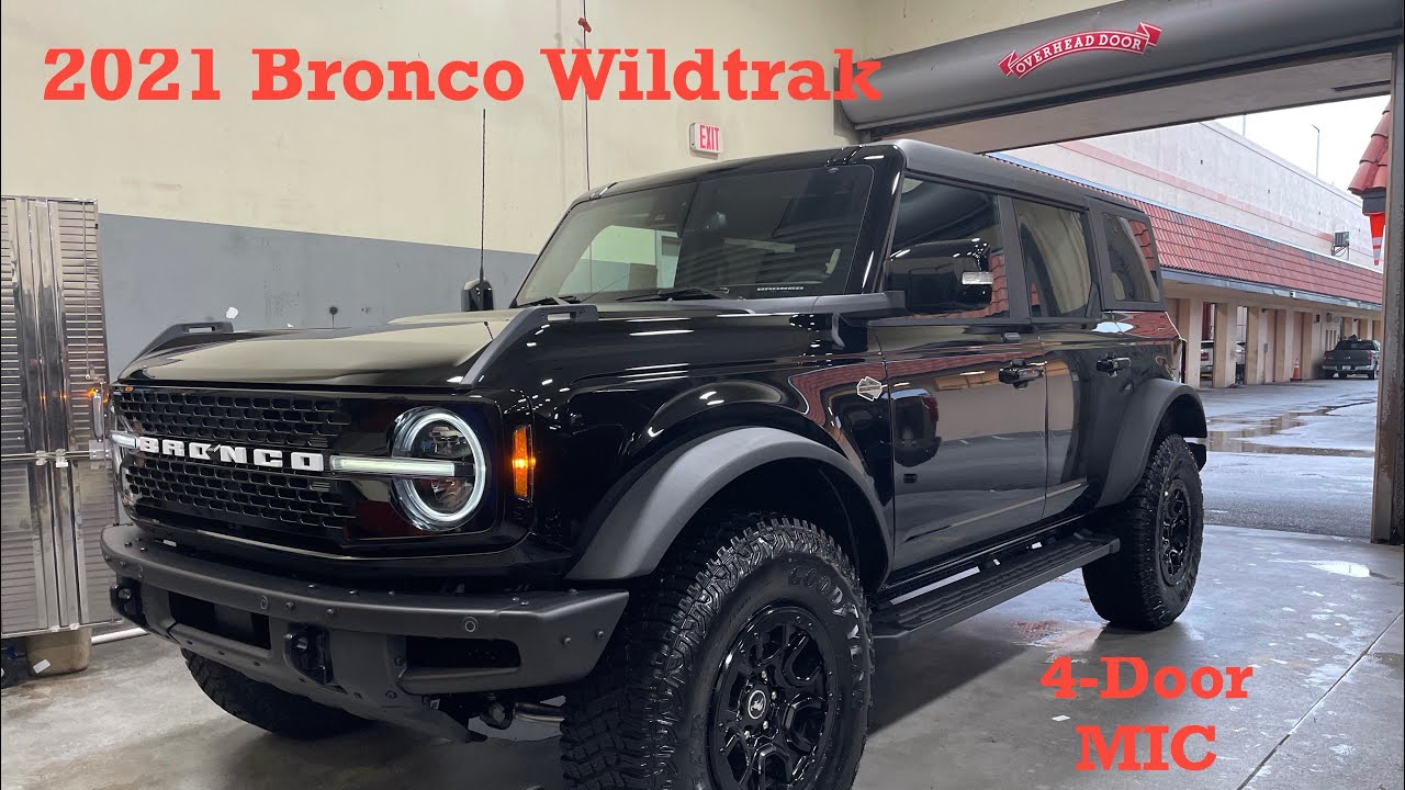 2021 Bronco Wildtrak 4 door MIC Shadow Black Walkaround