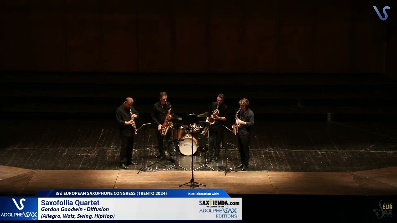 EURSAX 2024: Saxofollia Saxophone Quartet plays Diffusion by Gordon Goodwin