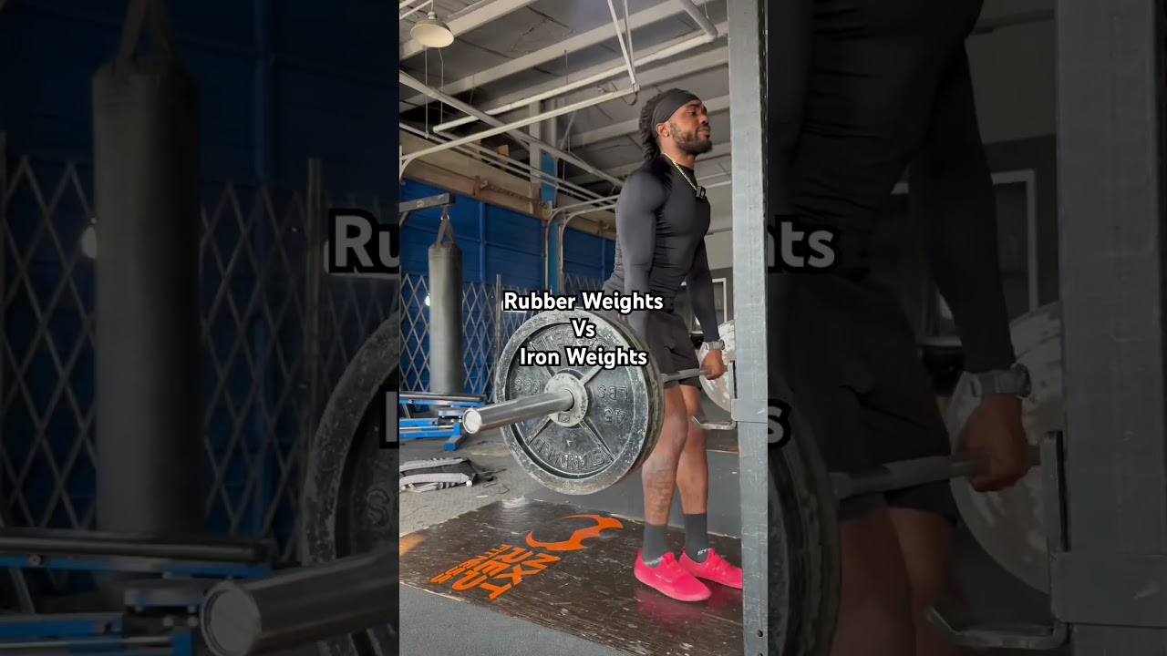 Rubber vs Iron: which is heavier. #fitness #viralvideo #youtubeshorts #shorts