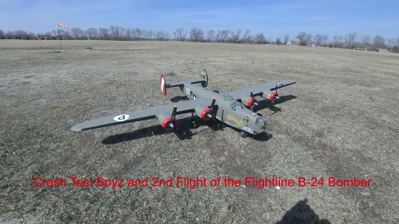 Flightline B-24 Liberator Bomber off Grass, and the Crash Test Boyz (Blasts from the Past)