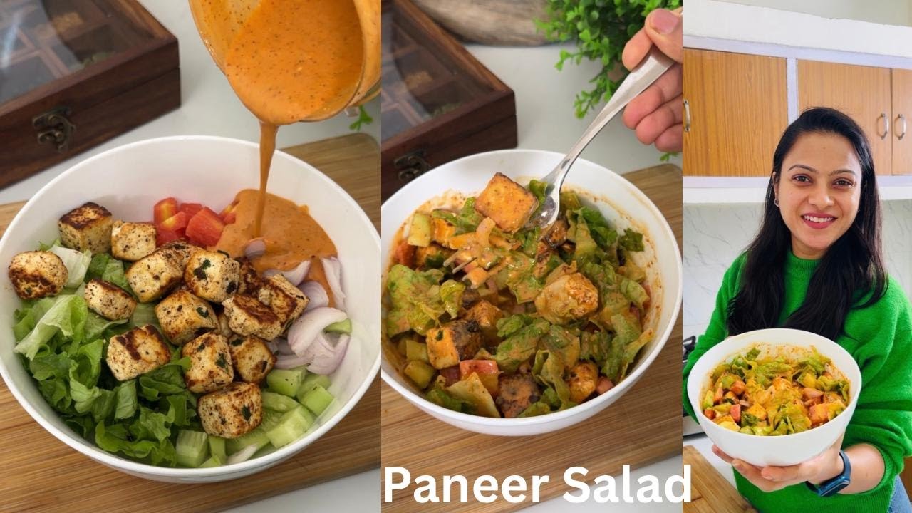 Paneer Salad with Makhana Sauce | जब ऐसा बनेगा तो बच्चे बड़े सब मांगेगे | Zero Oil Mayonnaise