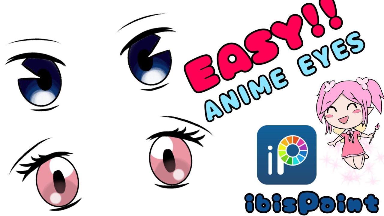 How to Draw EASY Anime Eyes w/ Ibis Paint X [Beginner]