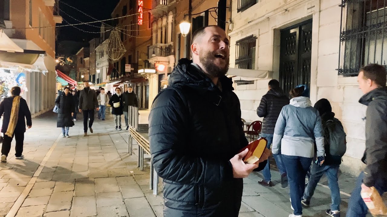 You cannot earn grace. | Venice, Italy night preaching
