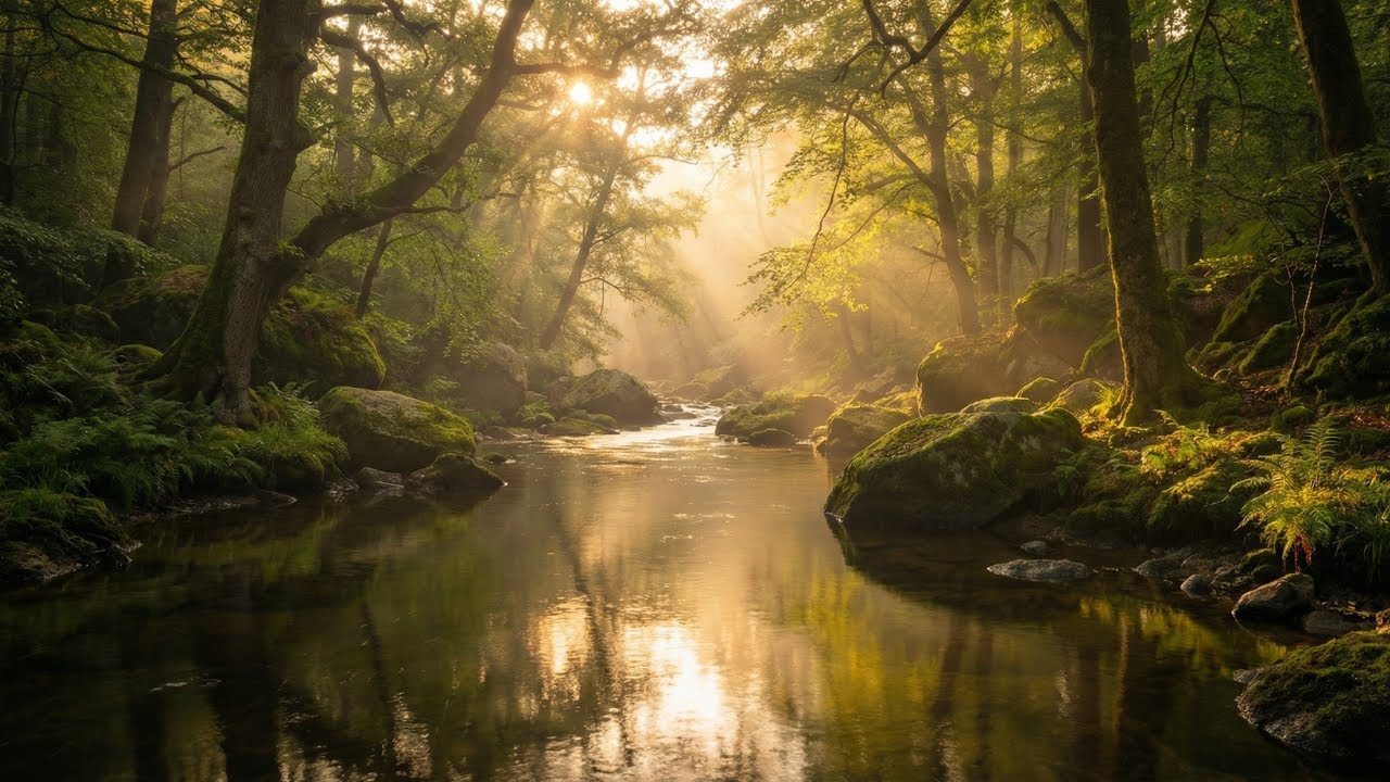 Deep Comfort – Gentle River & Piano Harmony in Nature for Mental Relaxation 🌿🎼