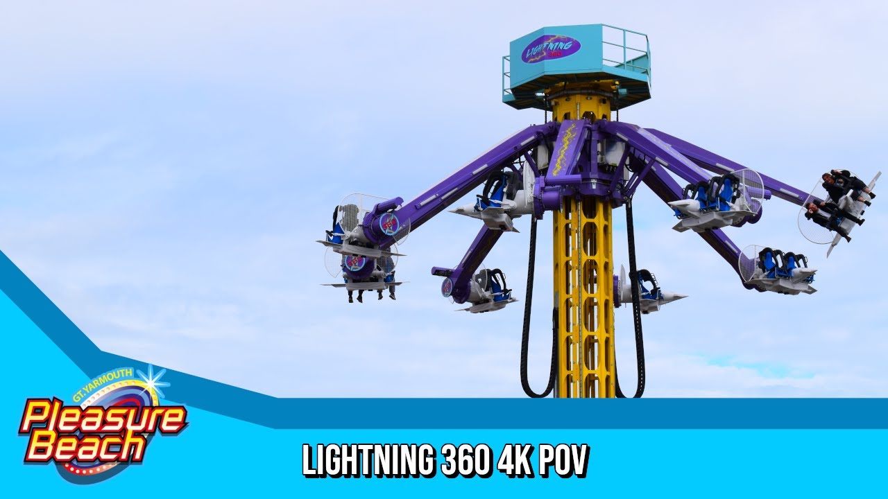 Lightning 360 4K POV | Great Yarmouth Pleasure Beach