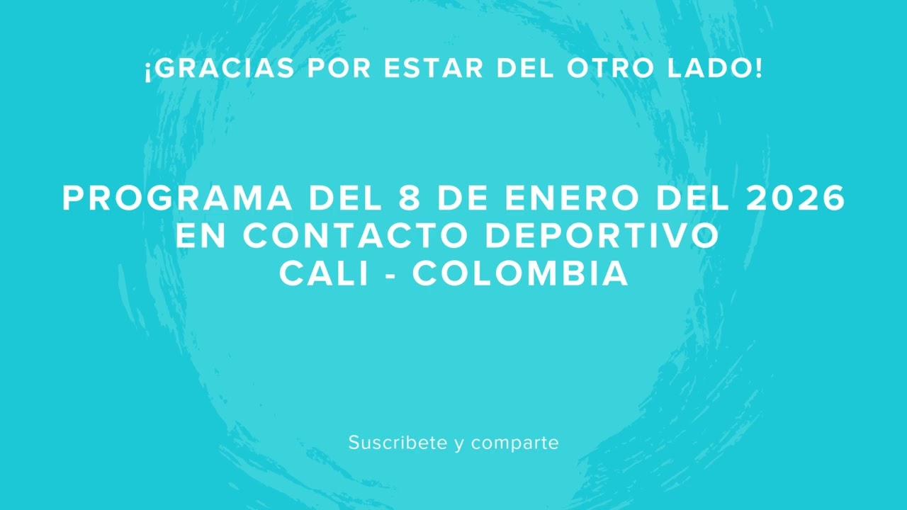 Emisión del programa EN CONTACTO DEPORTIVO del día 8 de enero de 2026.
