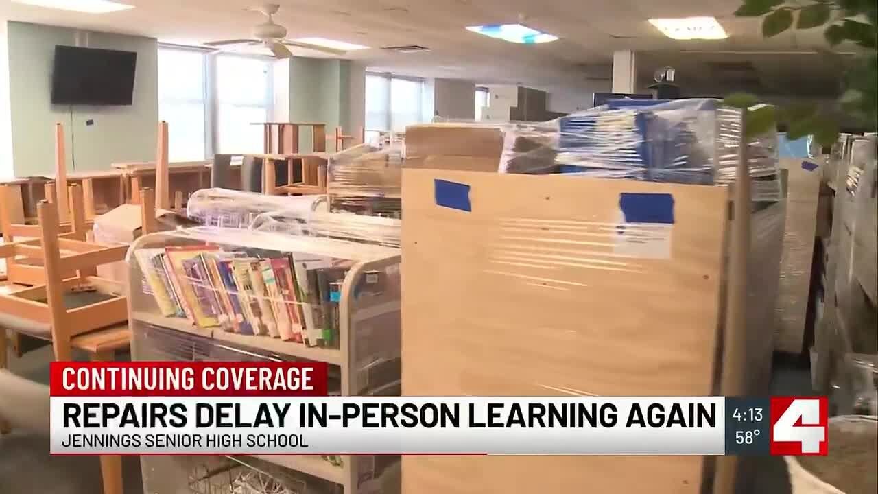 More time needed to repair Jennings High School after burst pipe, district says