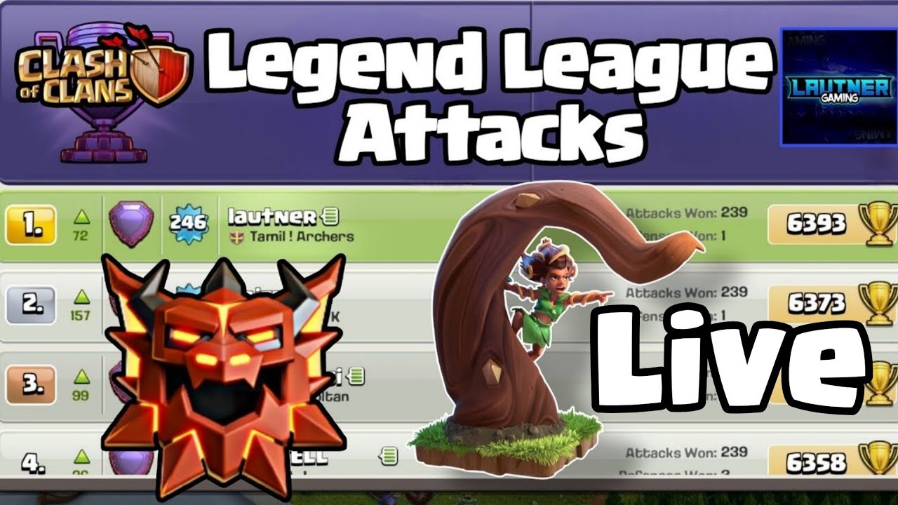Legend League Attacks  March Season Day 4 RR With Army Link
