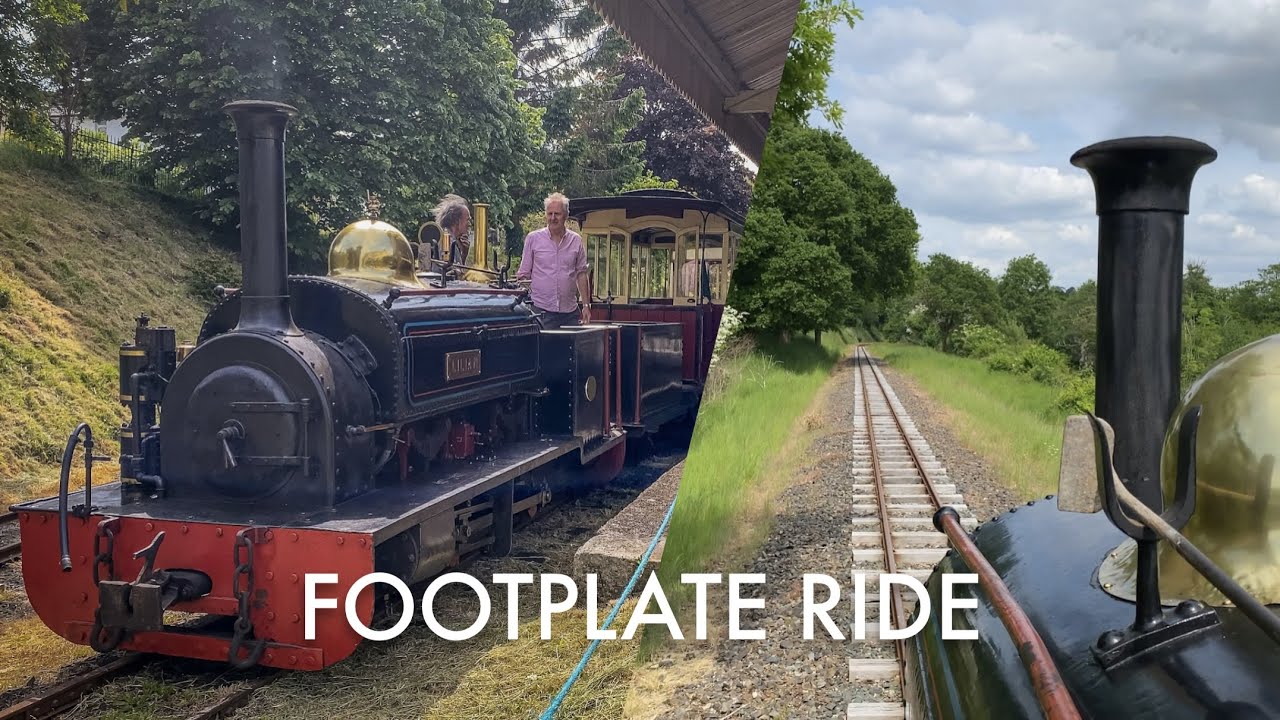 Launceston Steam Railway Footplate Ride - UK narrow gauge railway