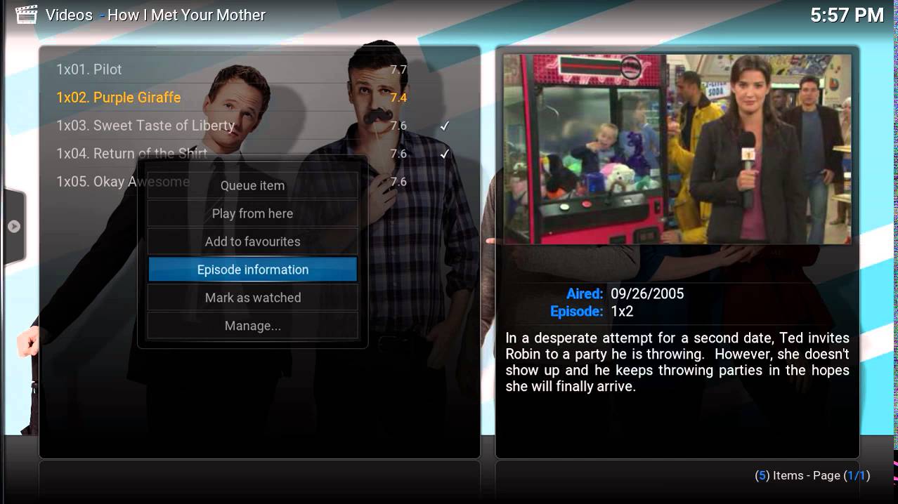 Introduction to the Kodi TVShows Library