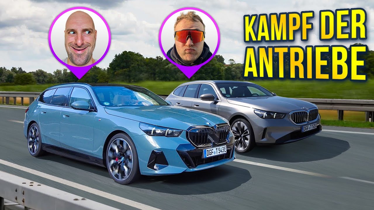 1.100km BMW i5 vs. BMW 520d: ELEKTRO vs. DIESEL Showdown