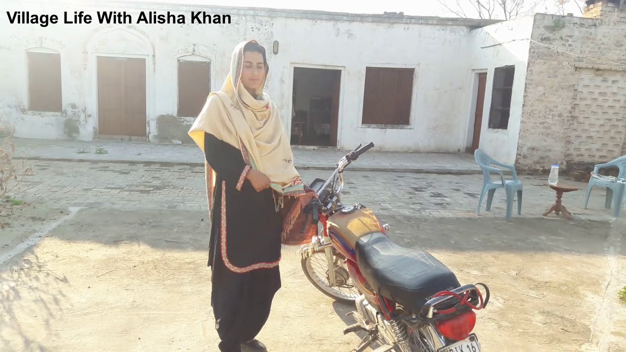 Aj Motor Bike Seeki || Village Life ||Motorcycle Ride - Motorcycle Girl -Village Life Vlog