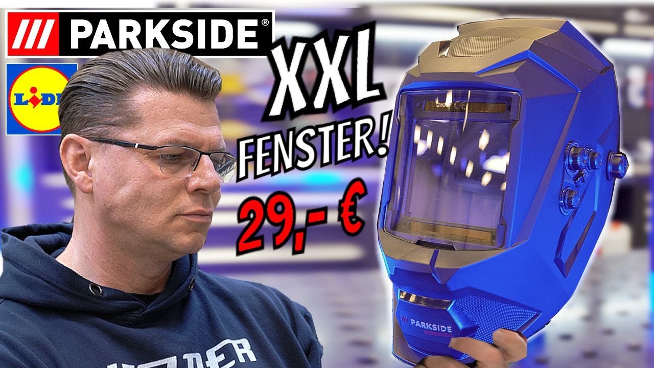 PARKSIDE 29 Euro - Automatik Schweißhelm mit XXL Sichtfenster! | PSHP A1
