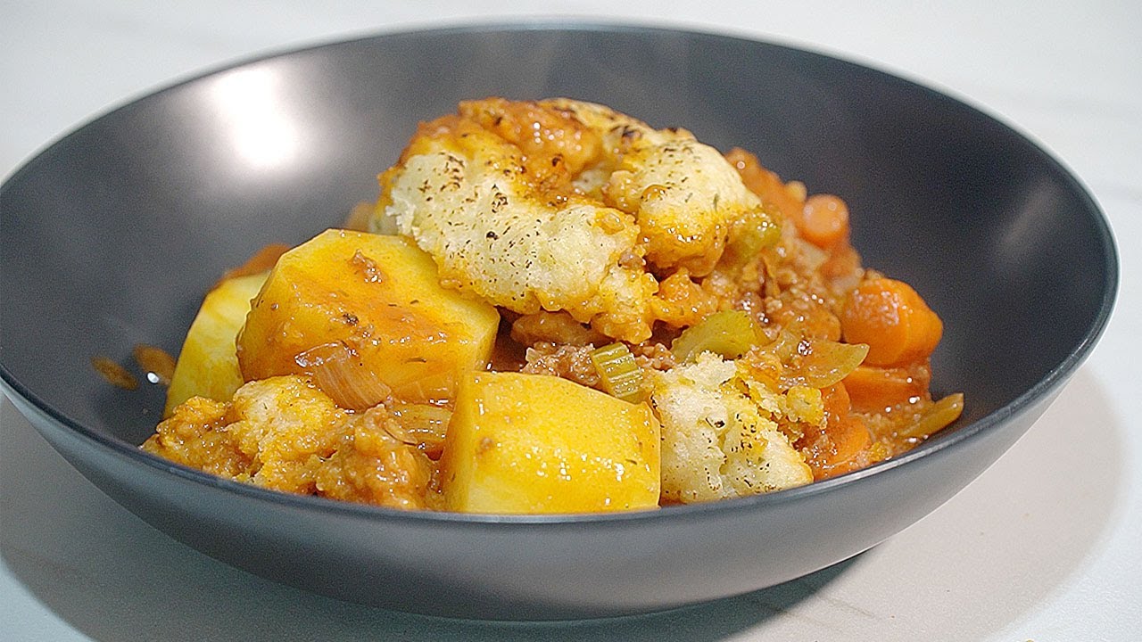 Minced BEEF Potato CHEDDAR CHEESE Cobbler | EASY ONE POT