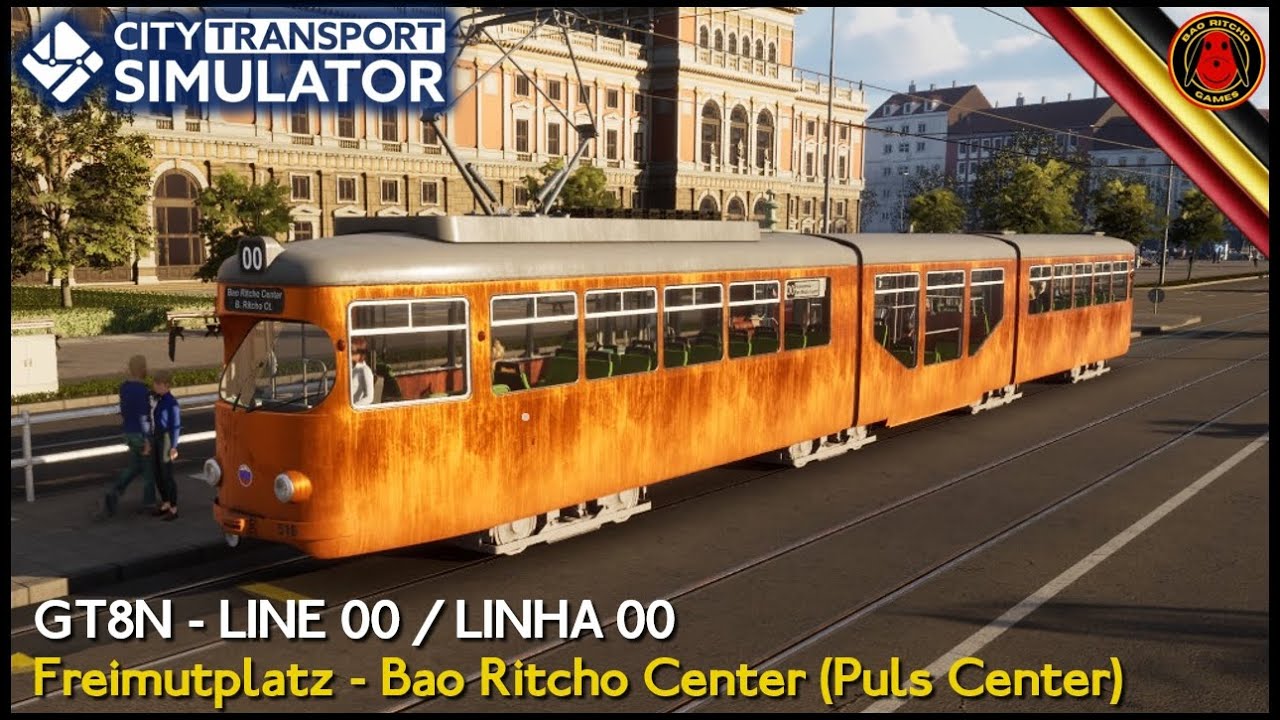 City Transport Simulator: Tram | GT8N: Freimutplatz - Bao Ritcho Center (Linha 00)