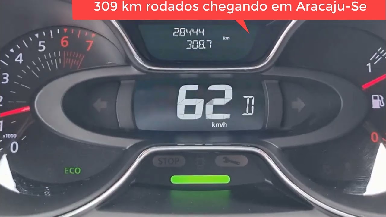 Consumo Captur  1.6 CVT em 433km - Salvador-BA para Glória-SE (ida)