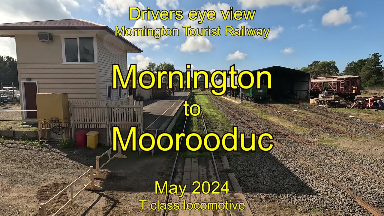 Drivers eye view, Mornington to Moorooduc, T class, May 2024
