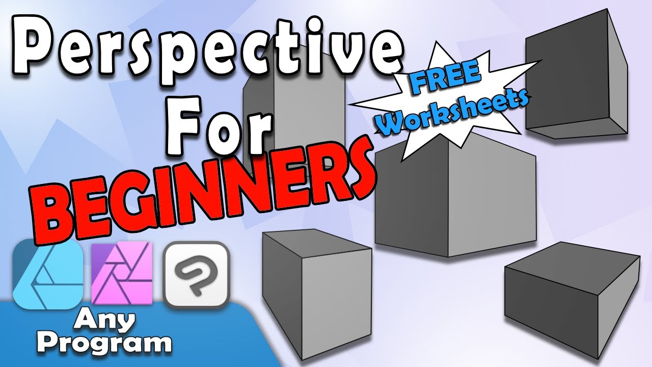 Drawing Perspective for Beginners | How to Draw | Affinity Designer Photo CSP Tutorial