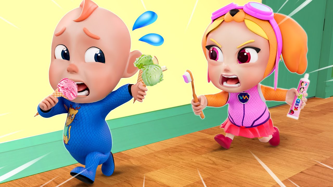 Let's Learn to Brush Your Teeth | Wheels On The Bus | Rosoo Nursery Rhymes & Kids Songs