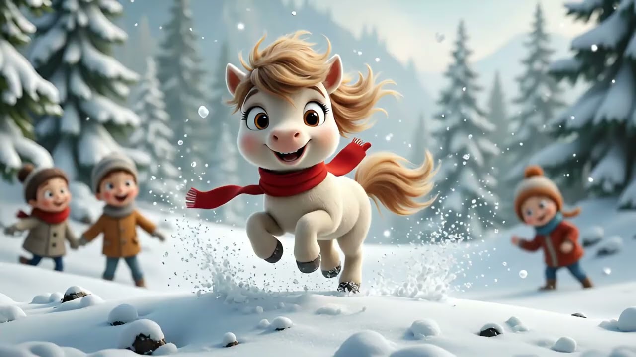 🐴❄️ Short Legs, Long Shadow! | The Tiny Pony's Snowy Day 🐴❄️