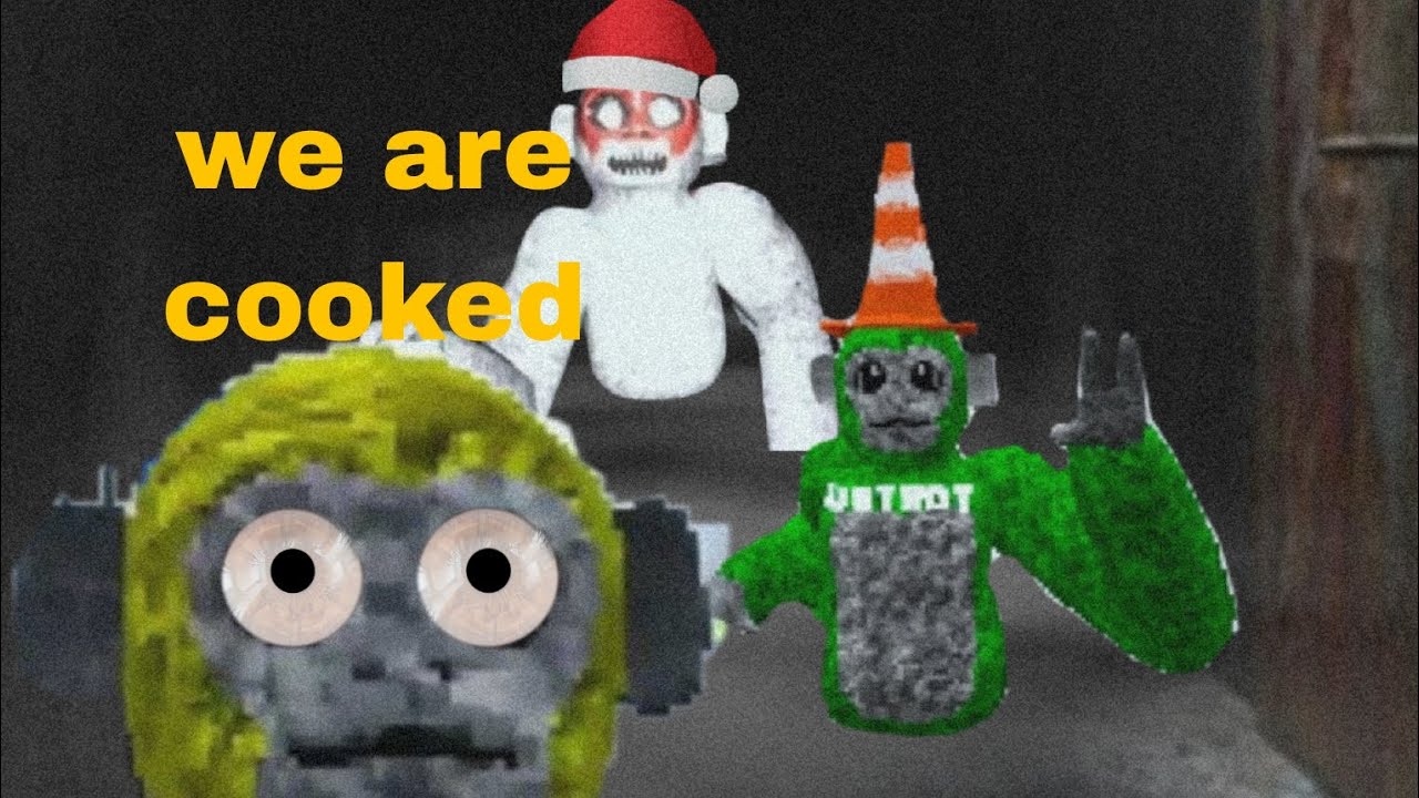 Big beef plays scary baboons Christmas map
