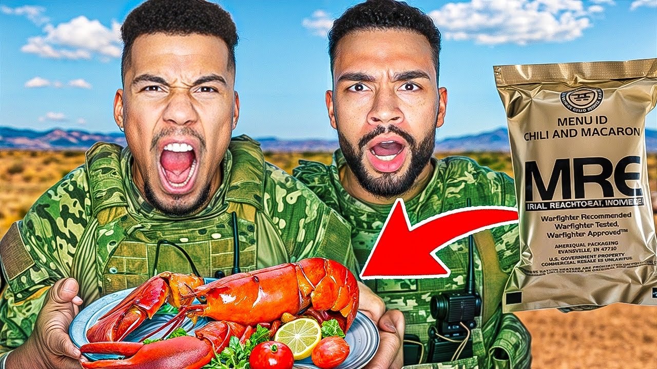 24 STUNDEN NUR MILITÄRNAHRUNG ESSEN !!!